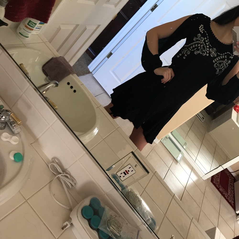 Black and white dress